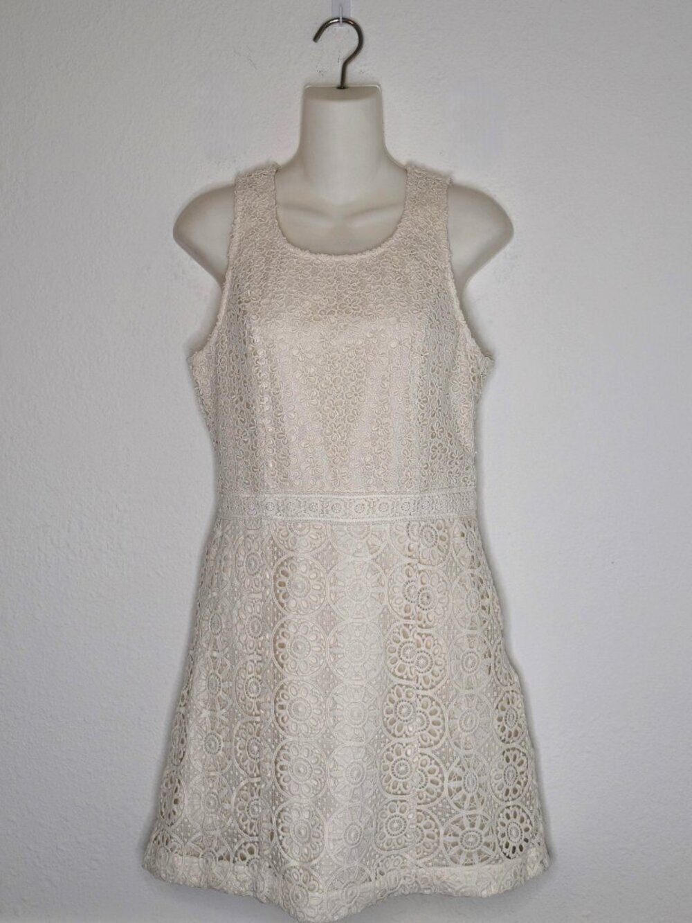 Hollister Lace Shift Dress Sz 7 Medallion Cottagecore Boho Coquette Sundress
